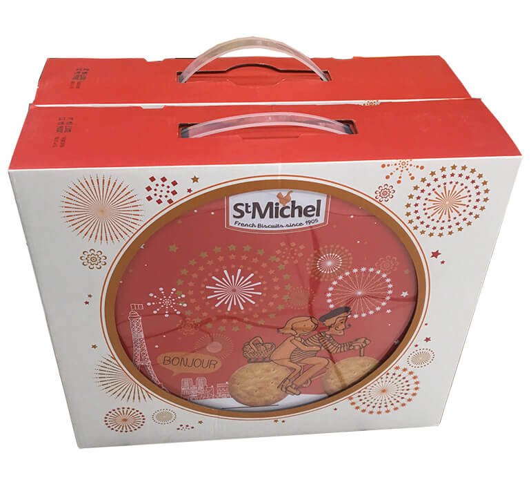 Boîte de transport en carton pour biscuit