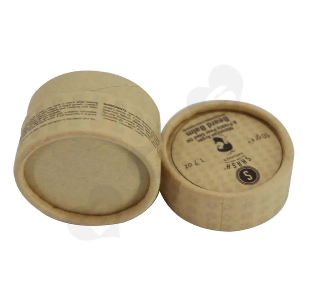 Cardboard Tube Jar For Essential Oil Side View One