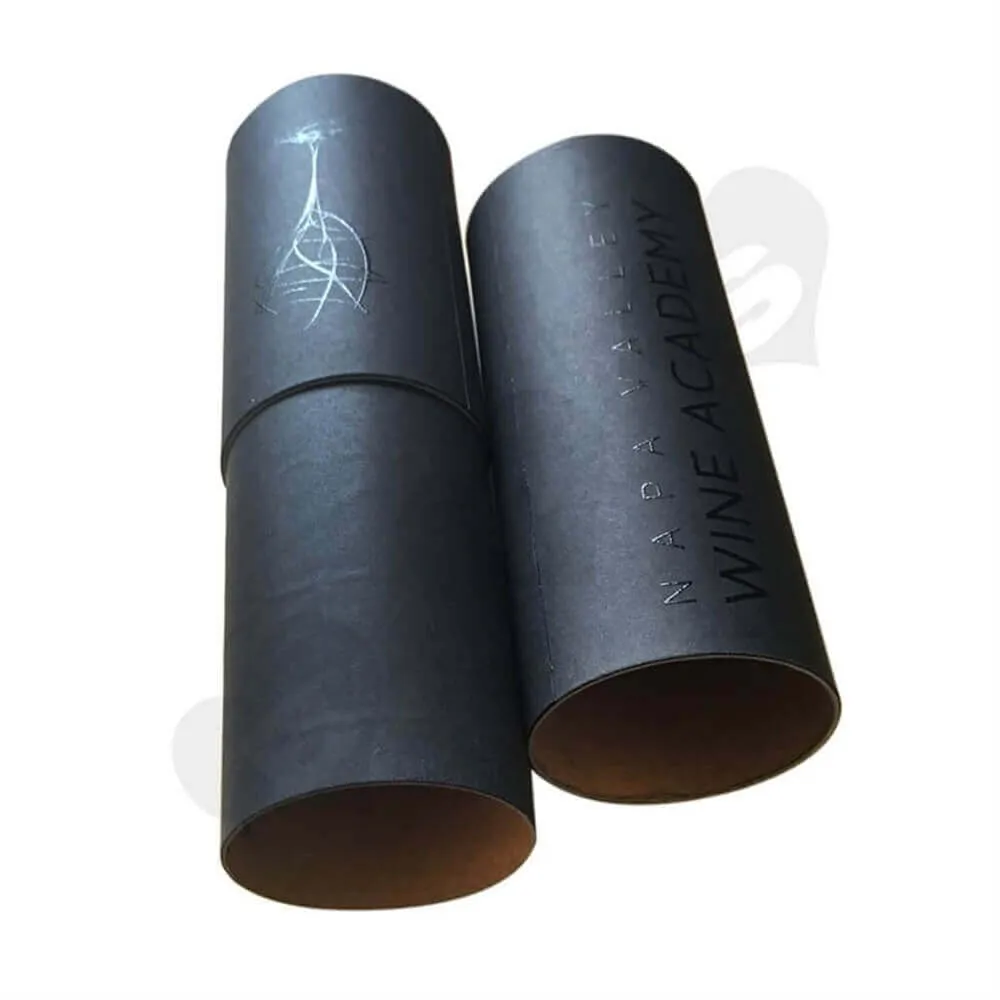 Cardboard Wine Cylinder Tube Side View Five