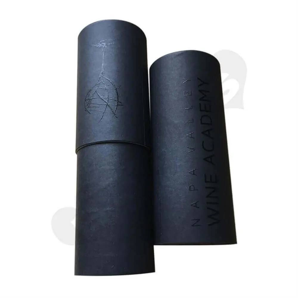 Cardboard Wine Cylinder Tube Side View Four