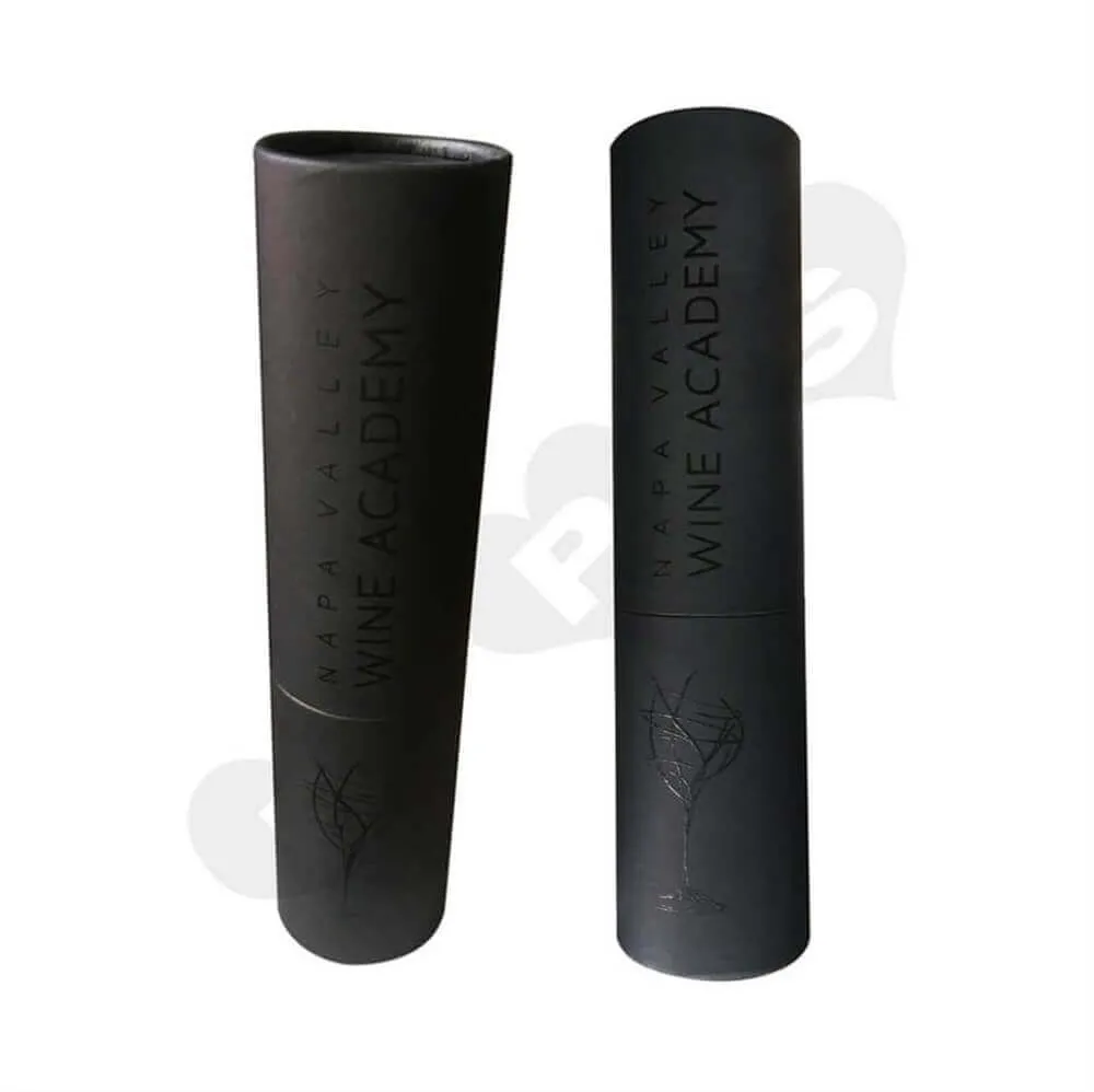 Cardboard Wine Cylinder Tube Side View One