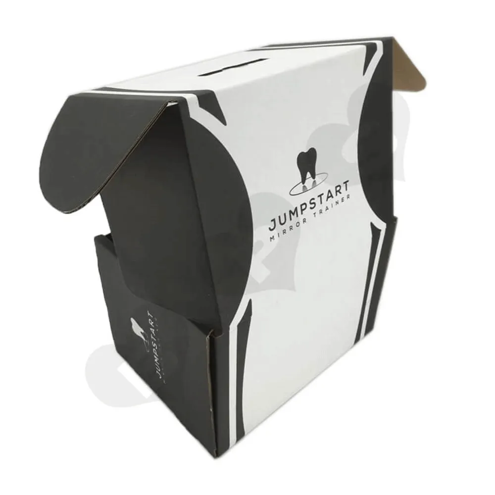 Cardboard Foldable Dental Packaging Suitcase Side View Six