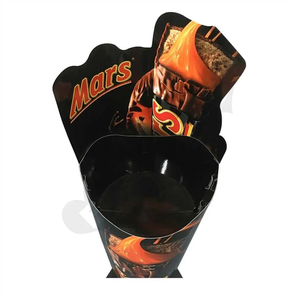 Cup Shape Cardboard Chocolate Display Box Sideview Two