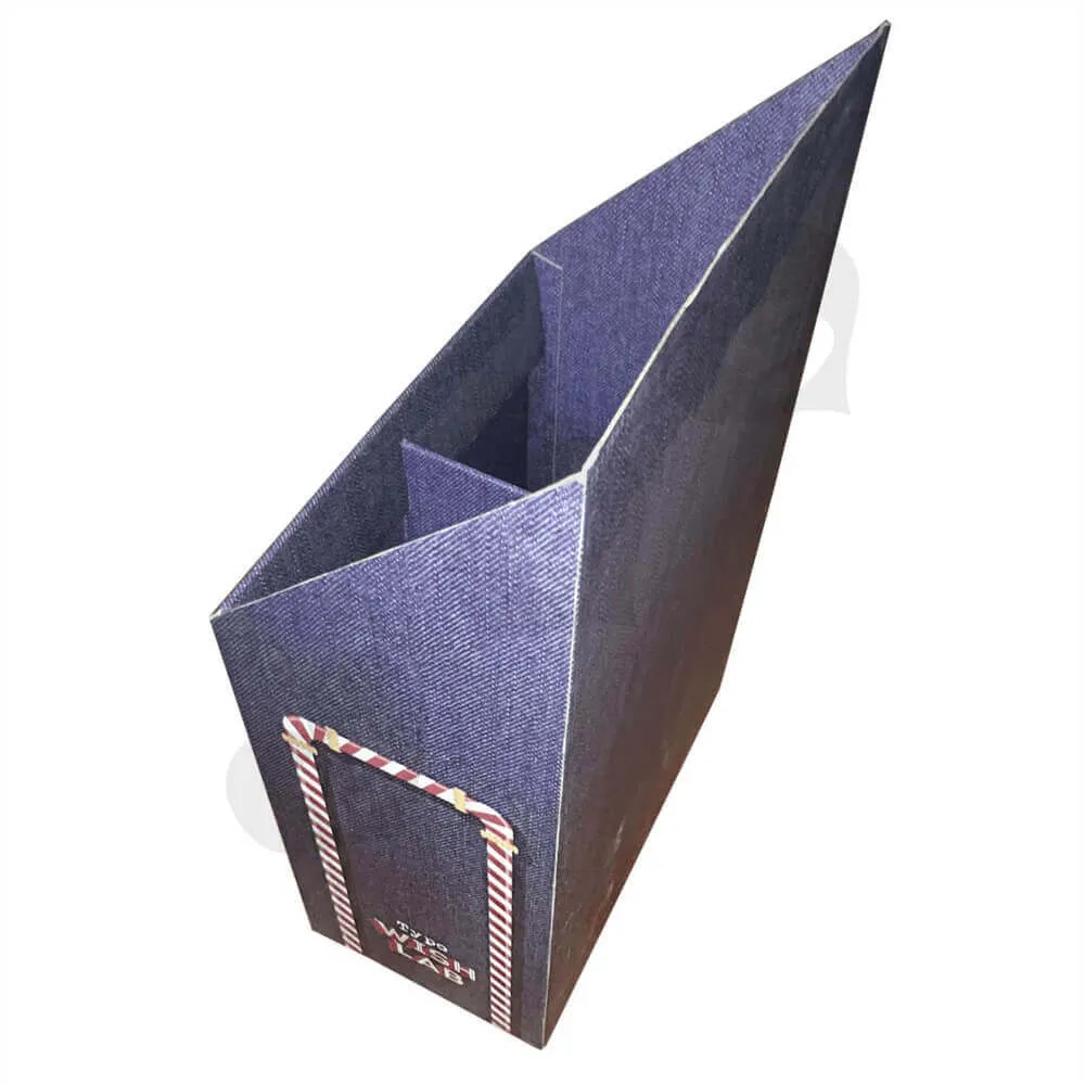 Custom Cardboard Dump Bin with Divider Sideview Three