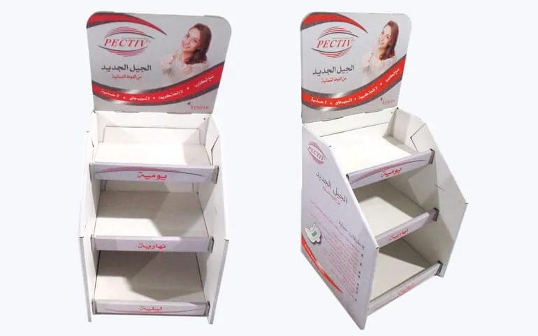 Custom Corrugated Displays With Divider Holes Four