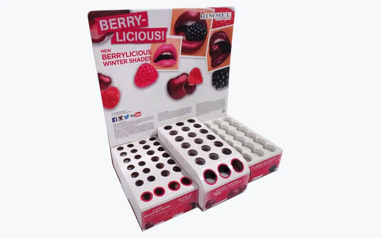 Custom Corrugated Displays With Divider Holes One