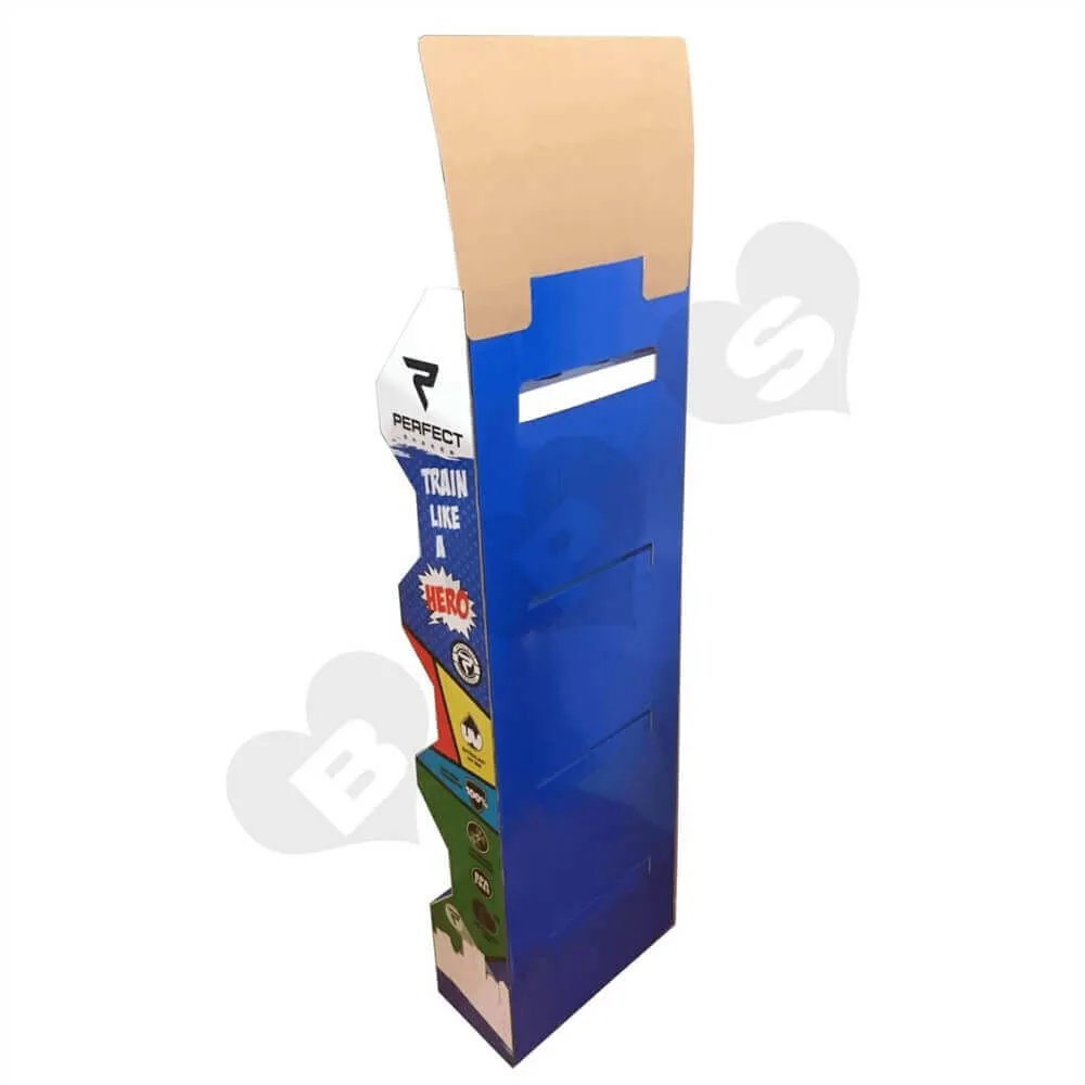Custom Corrugated Rack for Shake Bottle Sideview Three