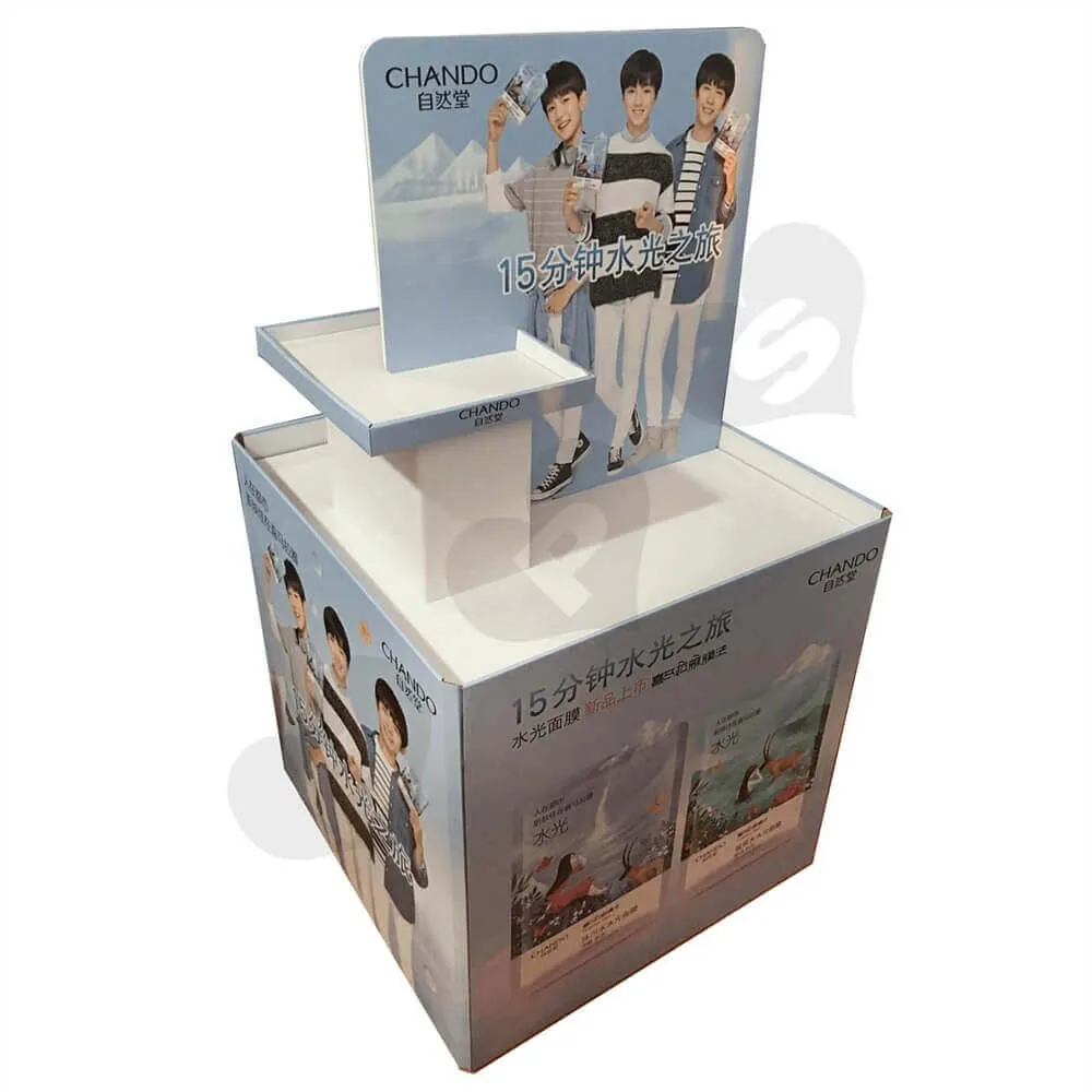 Custom Cosmetic Pallet Displays Sideview One