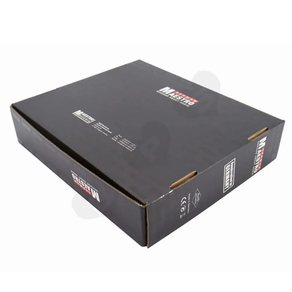 Custom Headphone Packaging Box With Full-Over Uv Varnish Side View Three