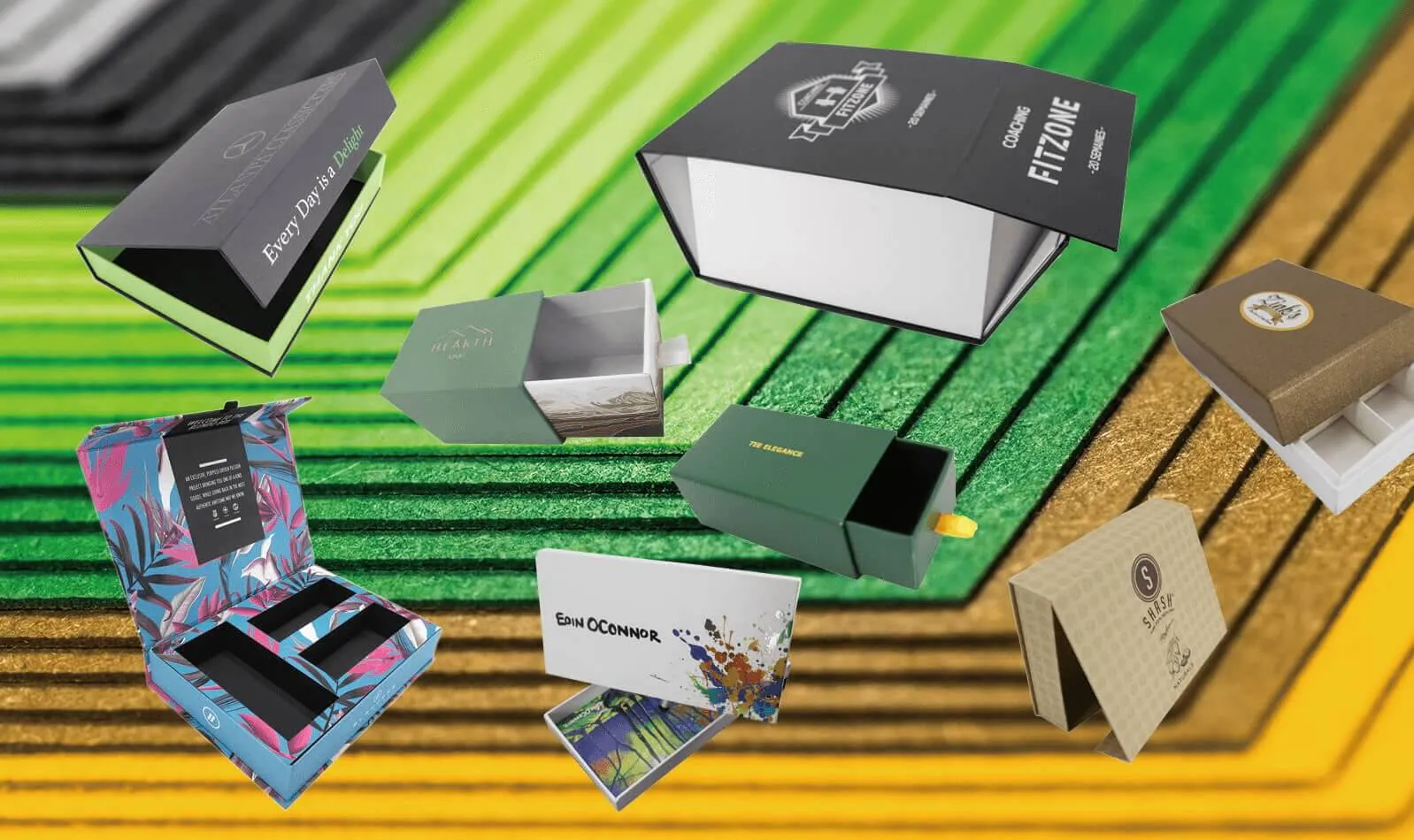 Custom Printed Rigid Gift Boxes