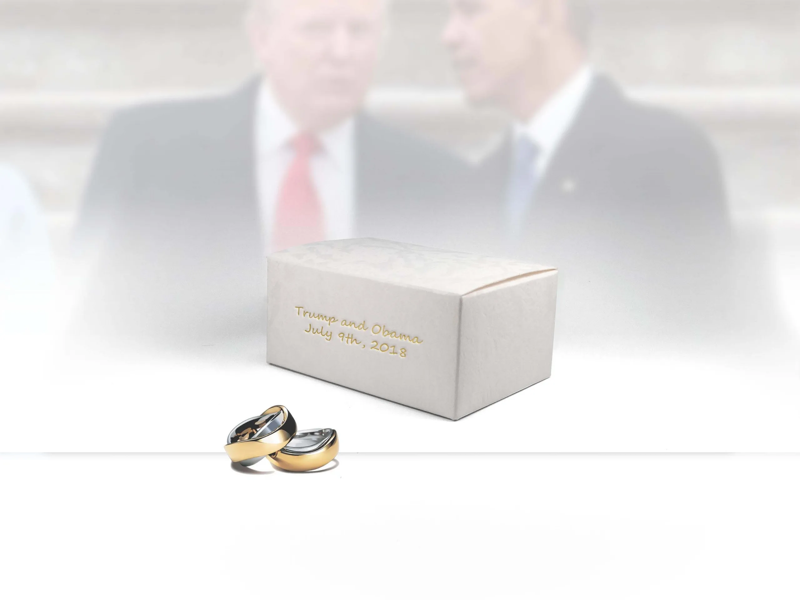 Custom Wedding Ring Box Mock Up