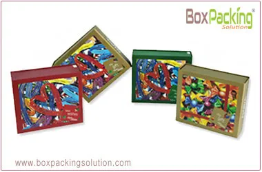 Custom printed rigid cardboard display box
