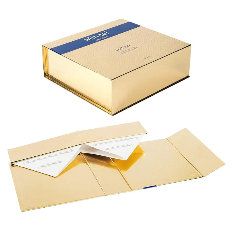 Customized Foldable Rigid Gift Box For Cosmetics