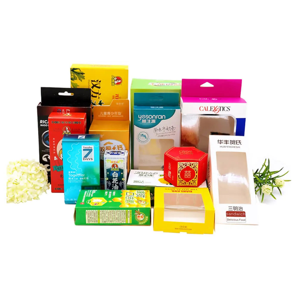 Different kinds of paperboard material made folding cartons