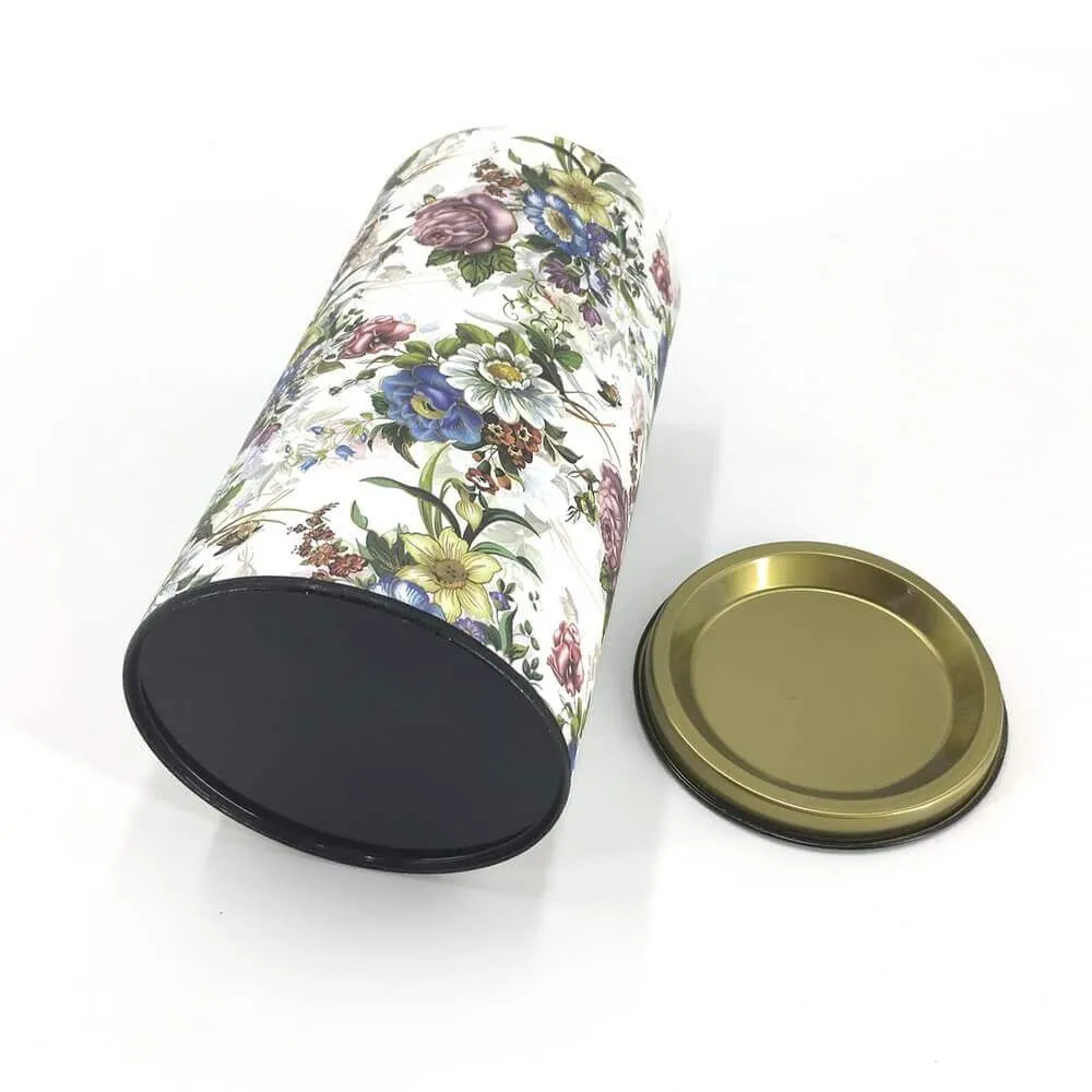 Dried Flower Tea Packaging Tube Side View Four