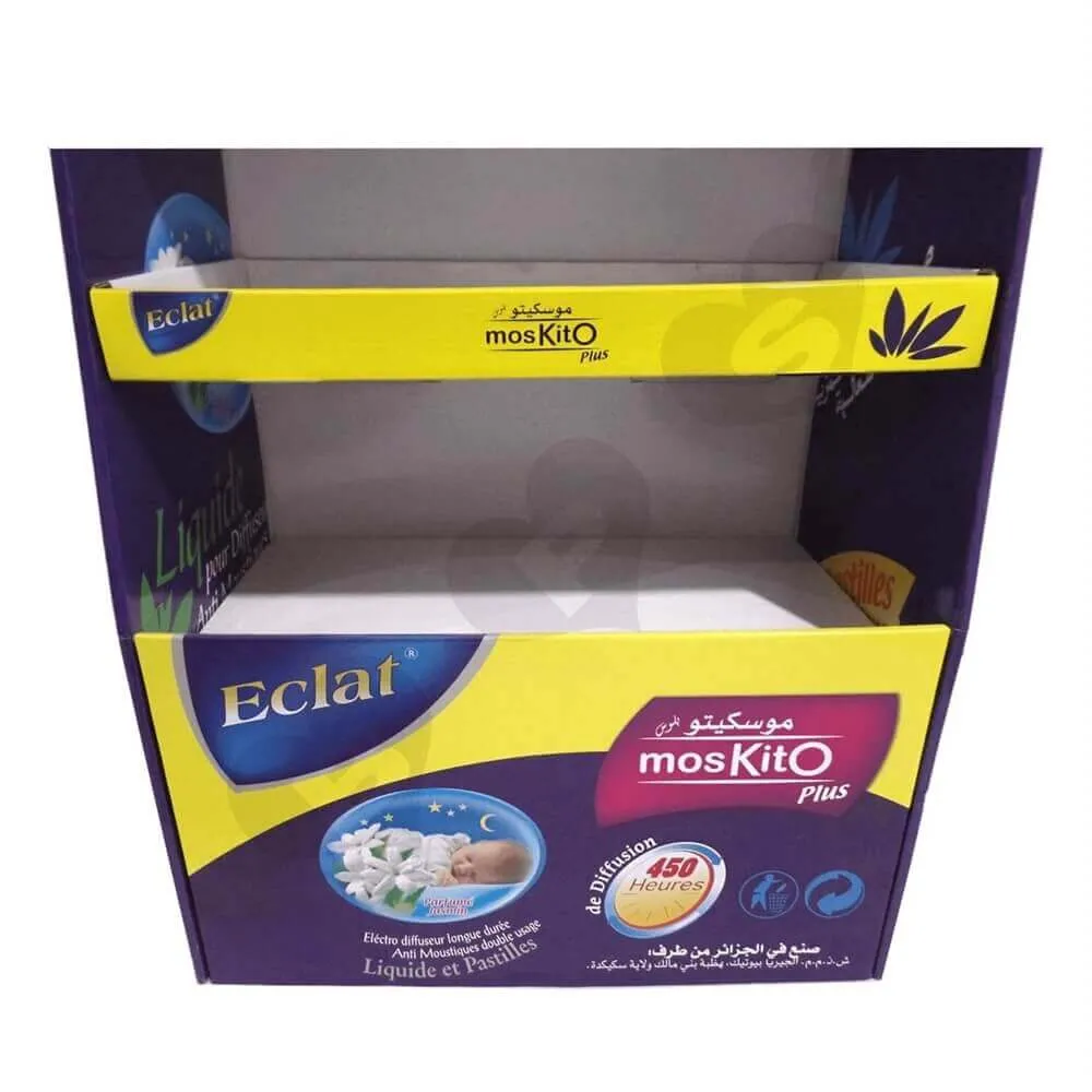 Electric Mosquito Corrugated Racks Custom Printed Sideview Five