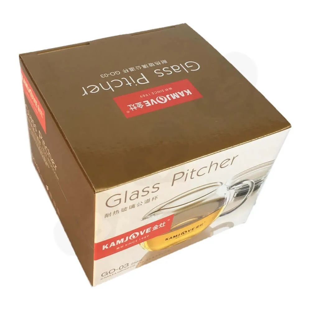 Glass Pitcher Packaging Box Side View Three