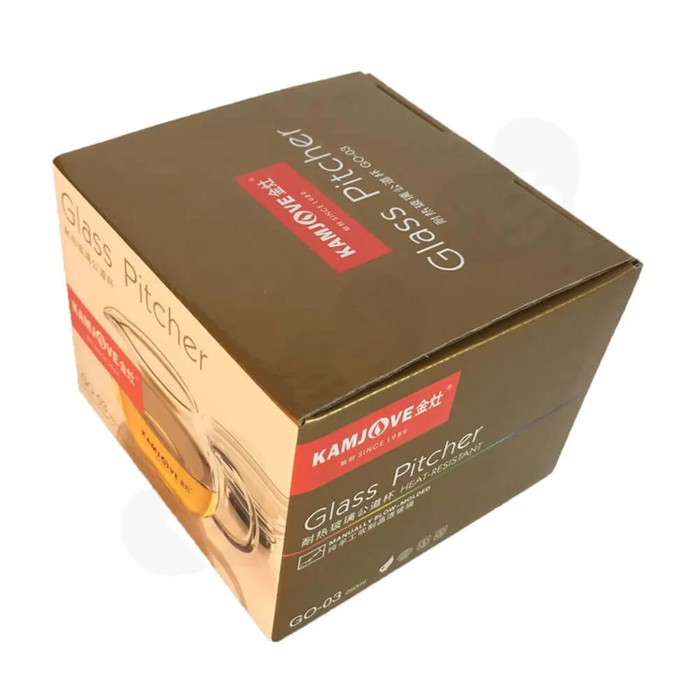 Glass Pitcher Packaging Box Side View Two