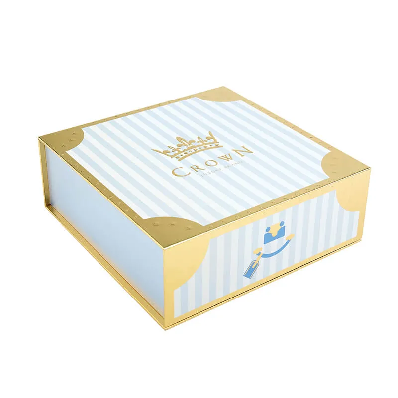 Glossy Varnish Metallic Paper Gift Boxes