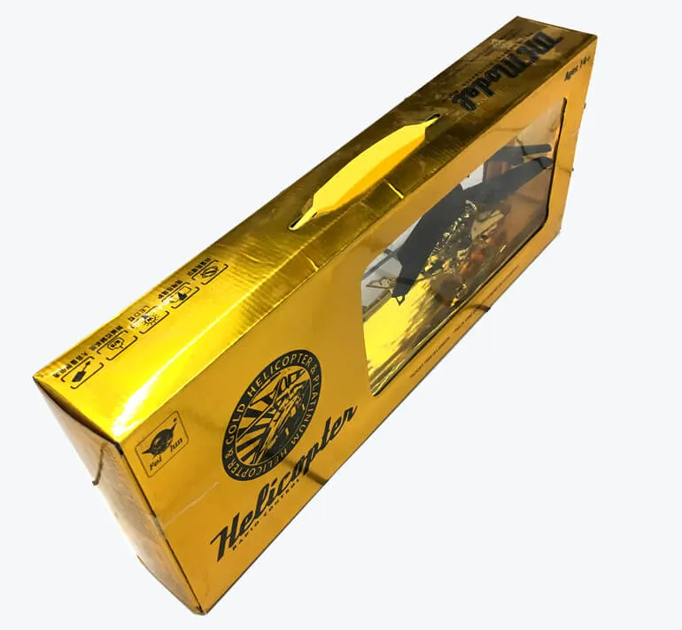 Gold Metallic Packaging Suitcase Box