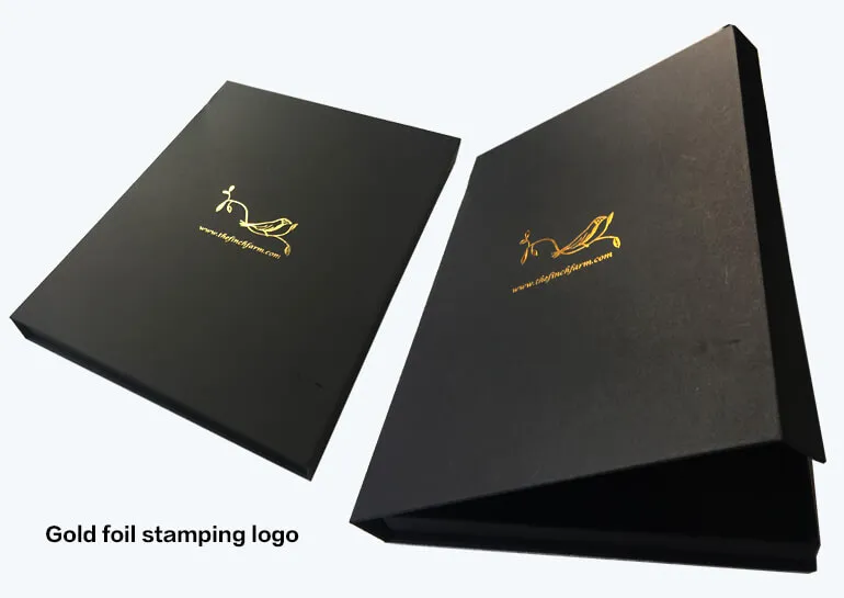Gold Stamped Bespoke Custom Rigid Boxes