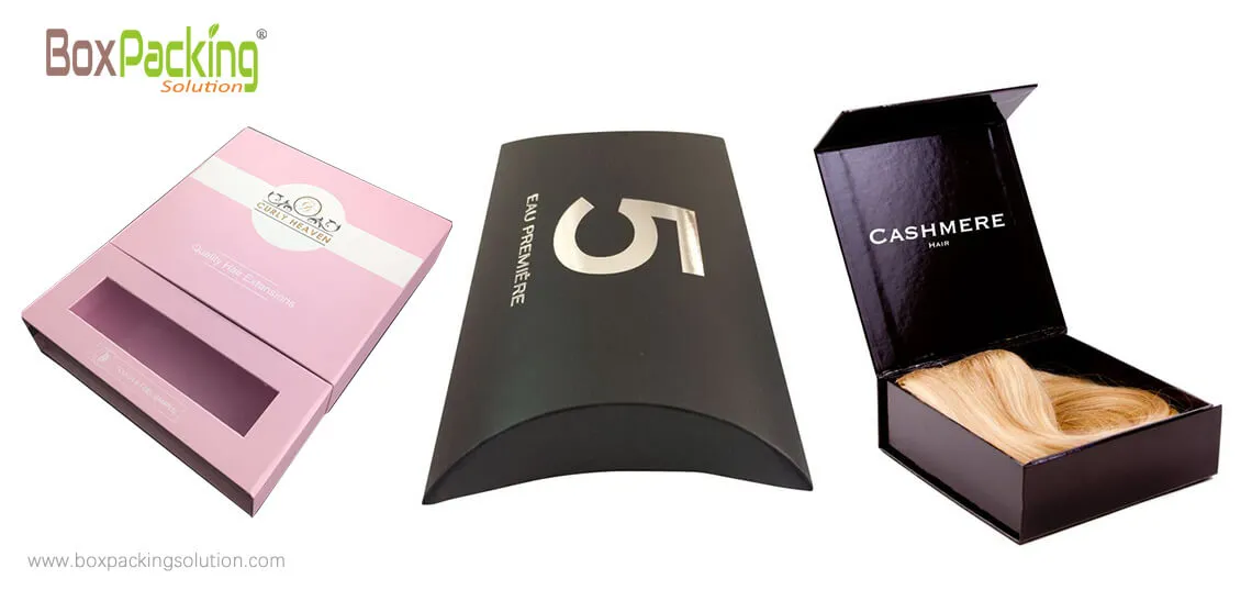 Cajas de extensiones de cabello