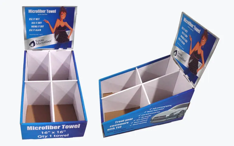 High Quality Car Towel Display Counter Two