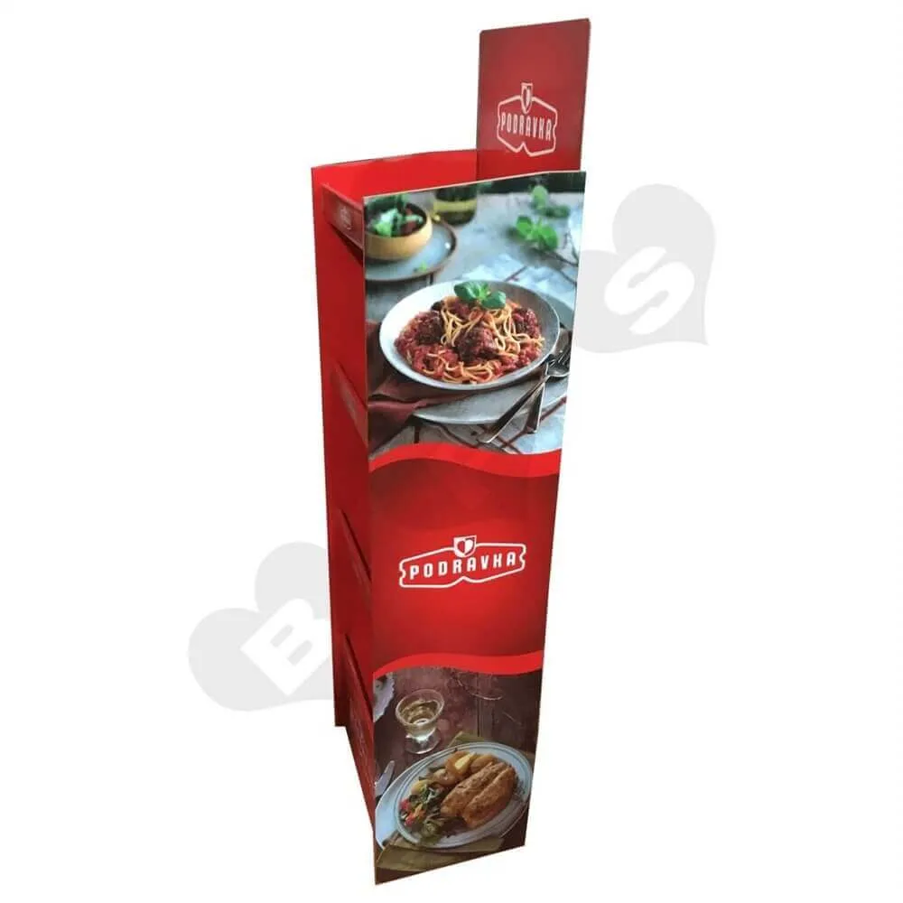 Large Custom Food Corrugated Rack Sideview Five