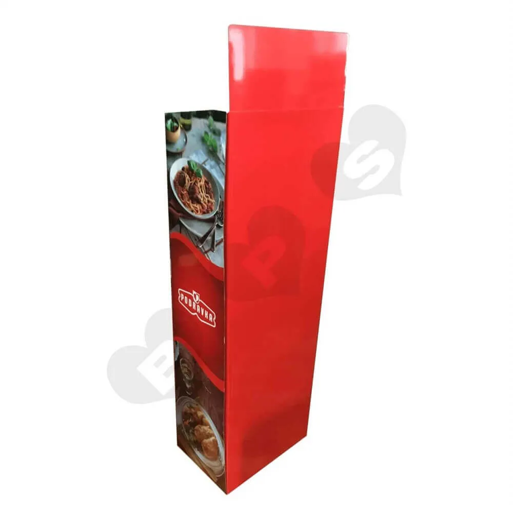 Large Custom Food Corrugated Rack Sideview One