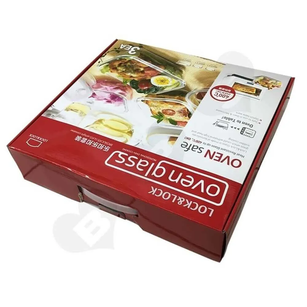 Oven Cookware Packaging Box Side View Four