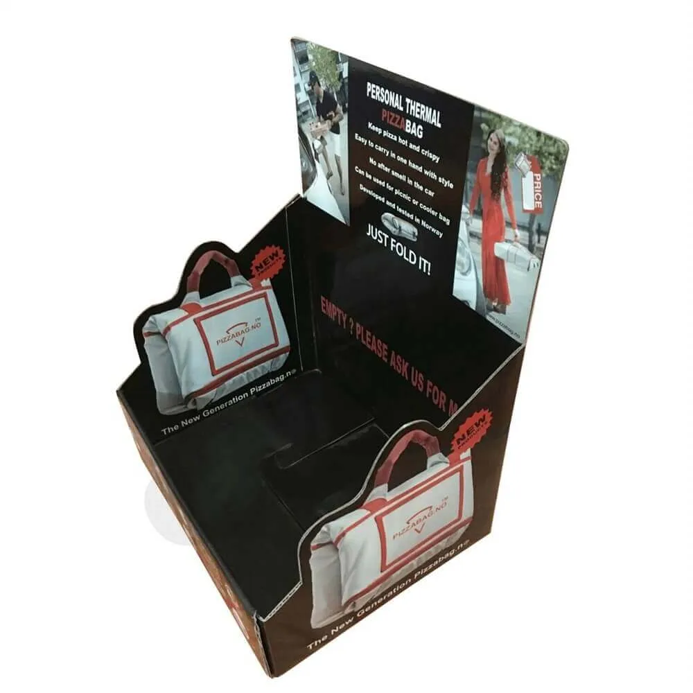 PizzaBag Counter Display Box Sideview One