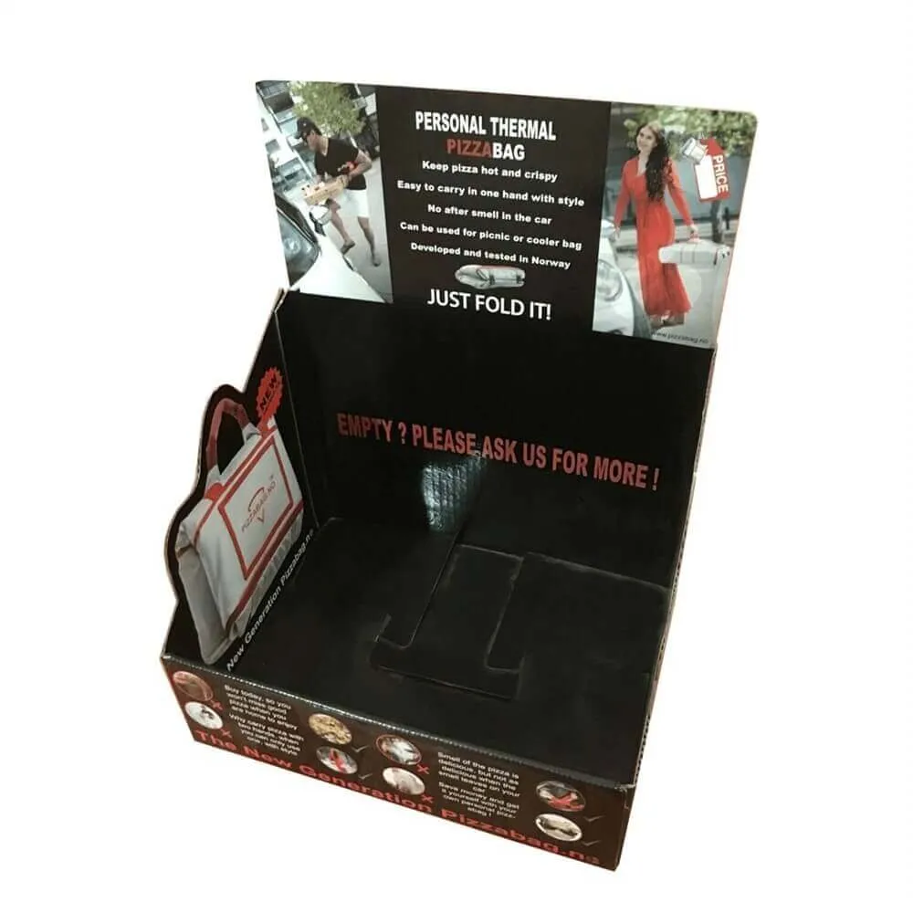 PizzaBag Counter Display Box Sideview Three