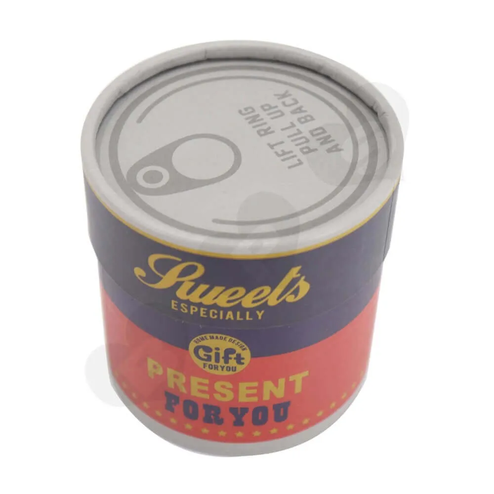 Present Packaging Tube Box With Lid Side View Three