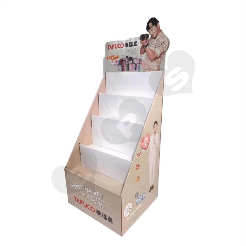 Printed Thermos Cup Display Counter Box Sideview Six