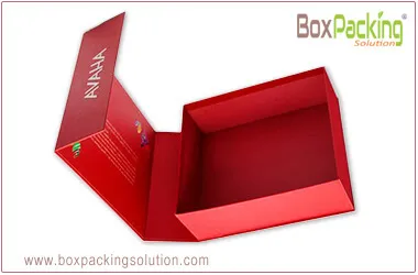 Red rigid display box, hot sale packaging box