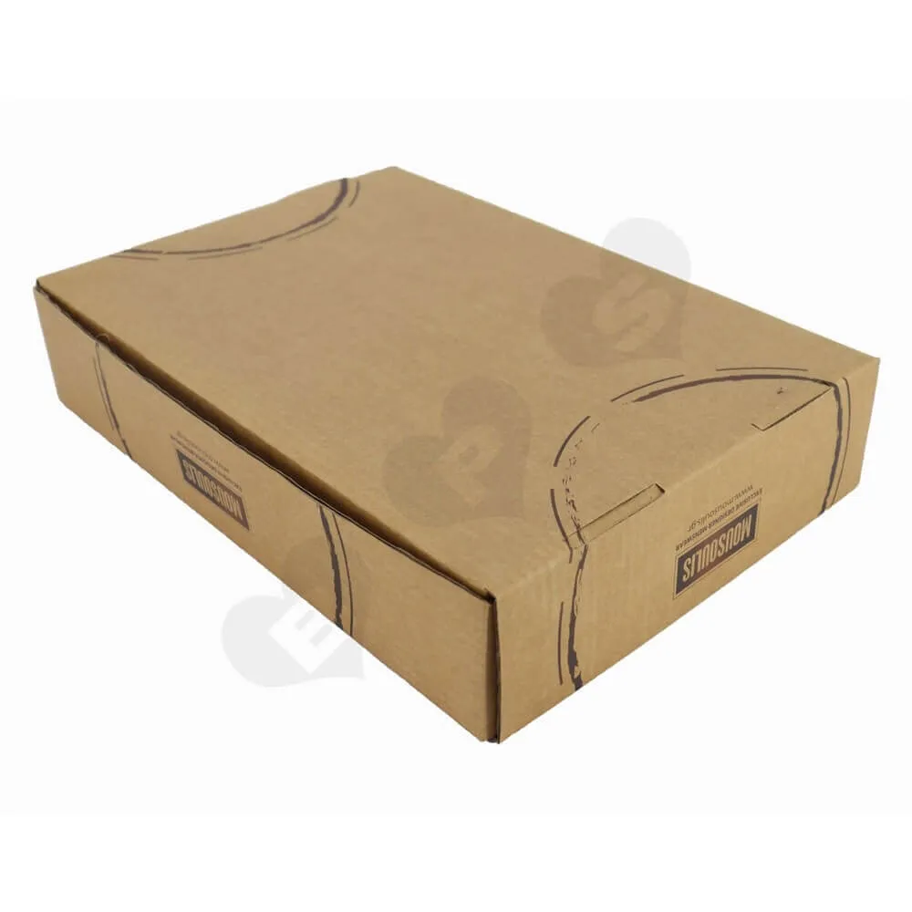 Rigid Corrugated Cardboard Apparel Box Side View Two