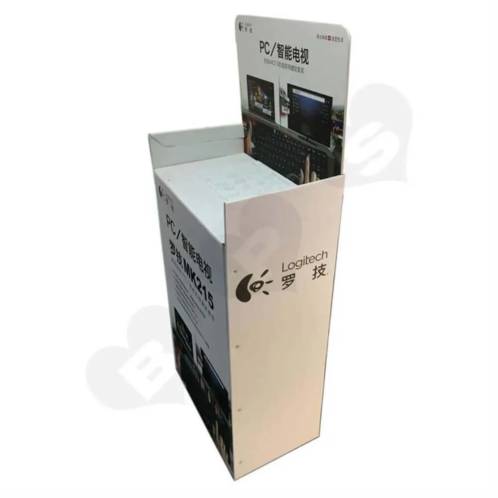 Rigid Keyboard Display Box Stands Sideview One