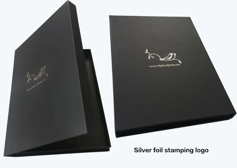 Silver Stamped Rigid Boxes