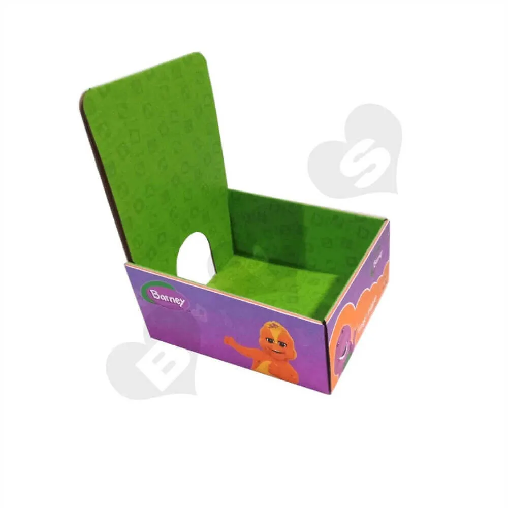 Small Corrugated Retail Counter Top Displays Sideview Five