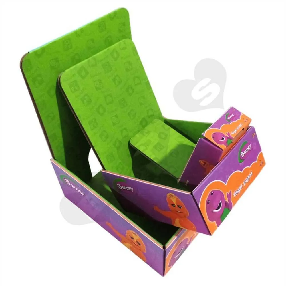 Small Corrugated Retail Counter Top Displays Sideview Four