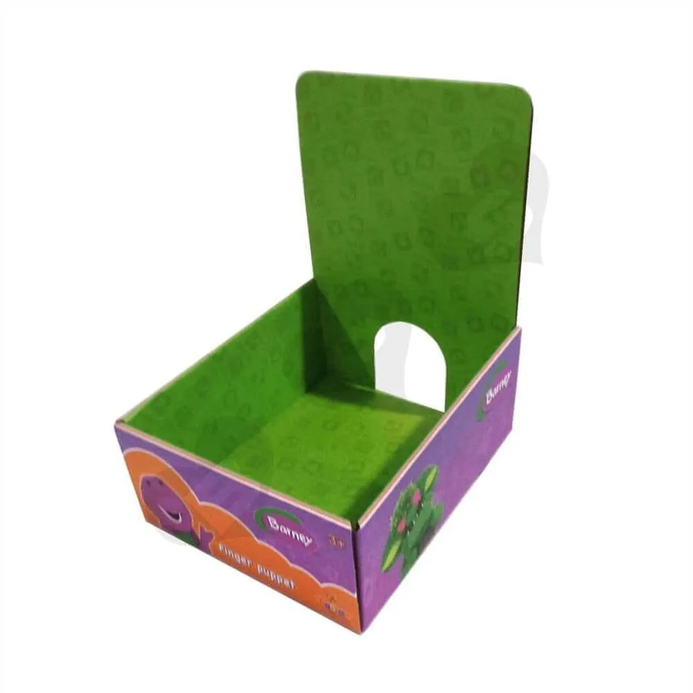 Small Corrugated Retail Counter Top Displays Sideview One