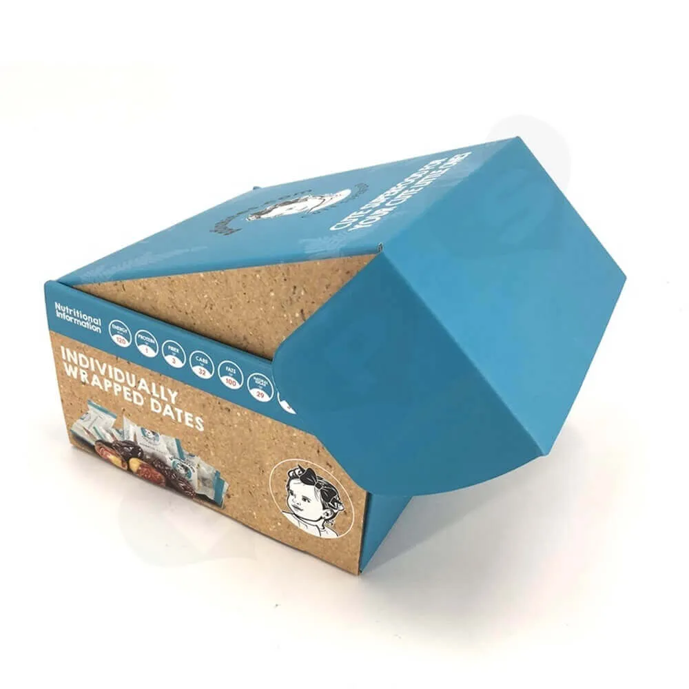 Snack Food Mailer Box Double Side Printing Side View One