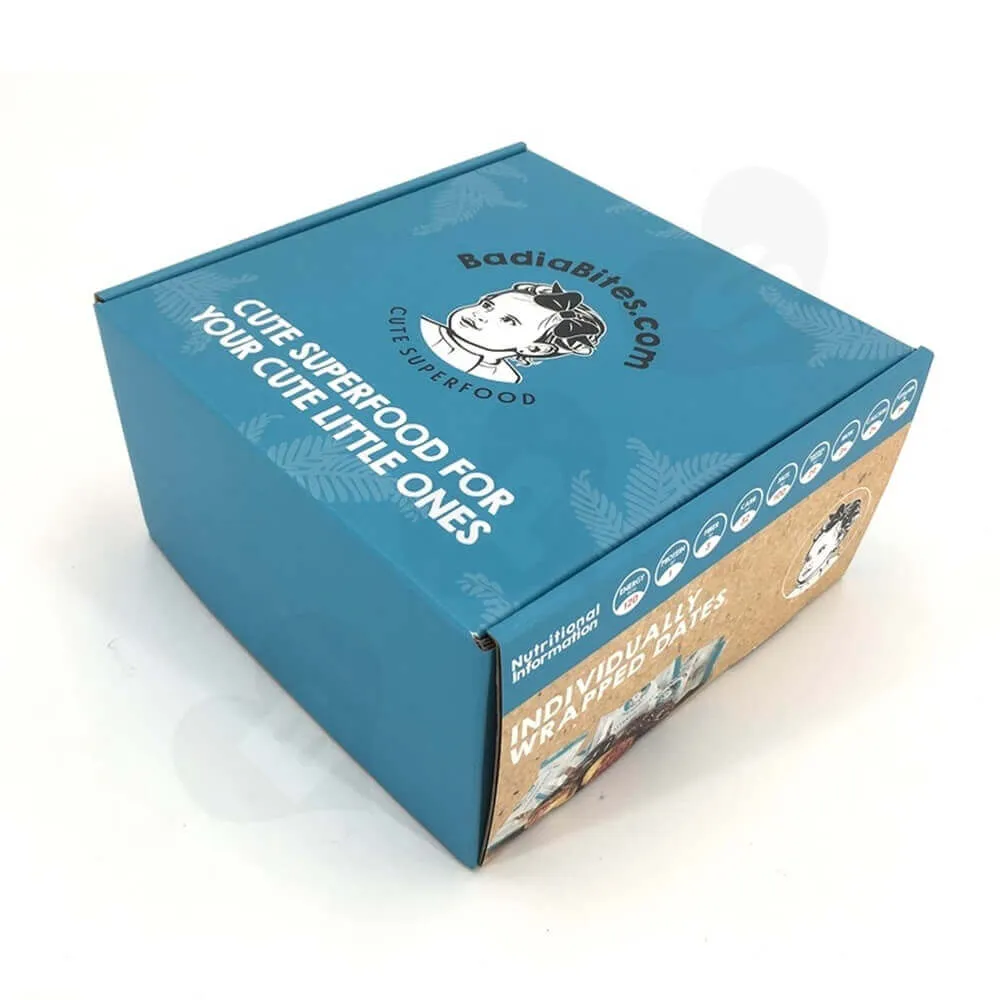 Snack Food Mailer Box Double Side Printing Side View Three