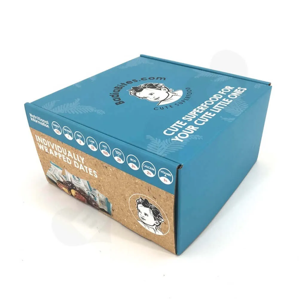 Snack Food Mailer Box Double Side Printing Side View Two