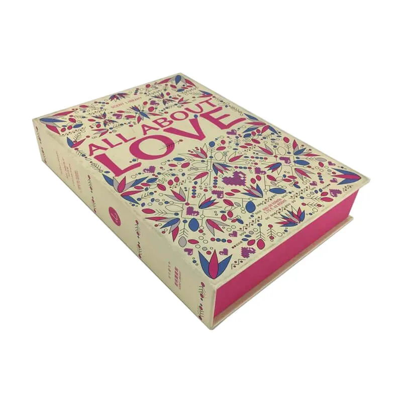 Specialty Paper Coated Cardboard Gift Box Book Shape