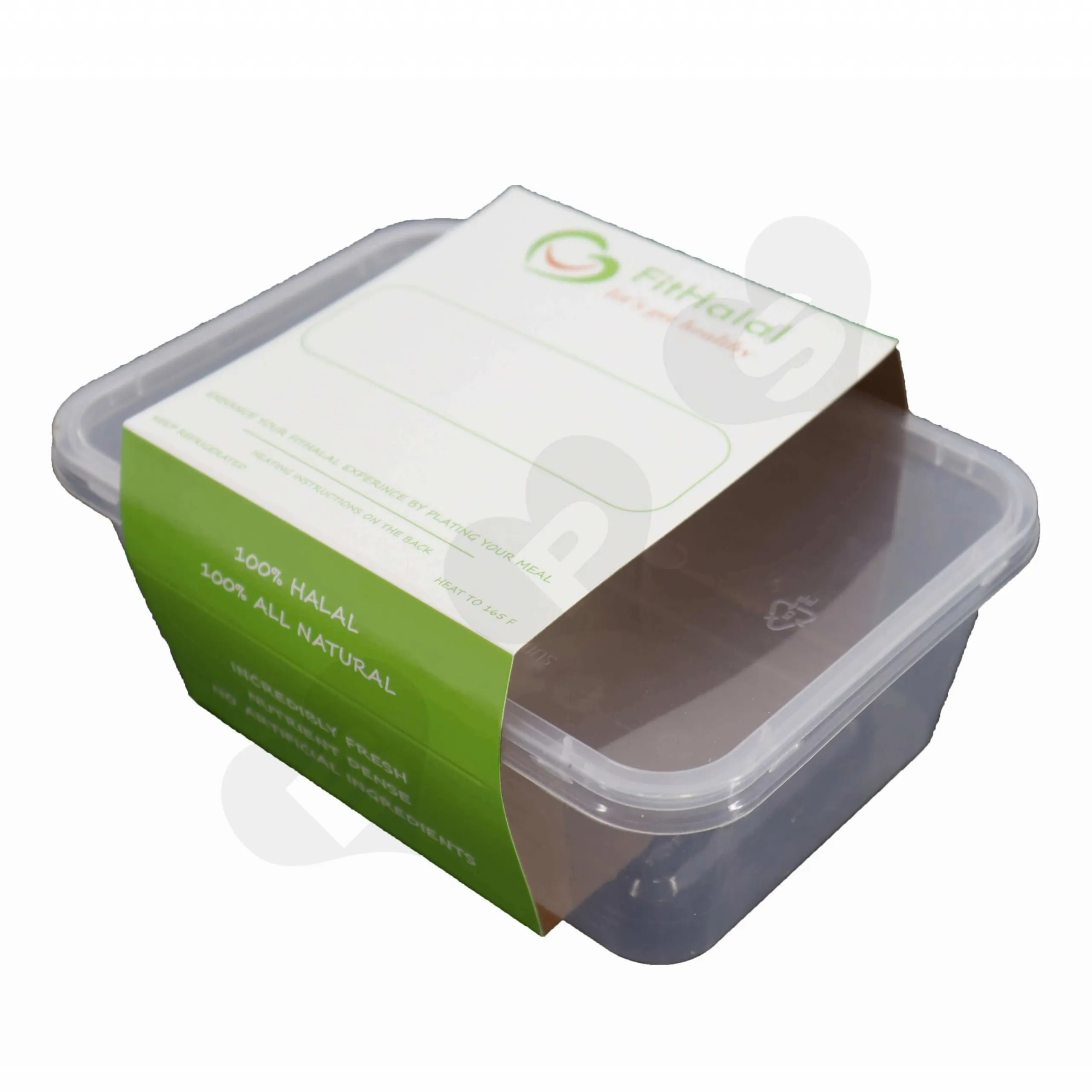Take Away Box Paperboard Sleeve side view three