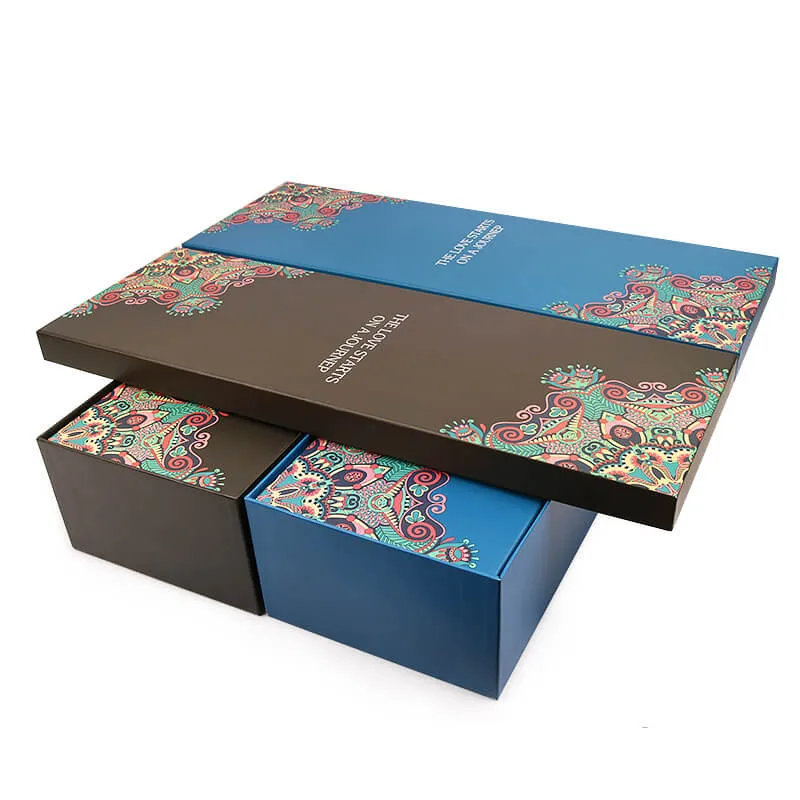 Telescope Flower Boxes With Ribbon Large Gift Boxes