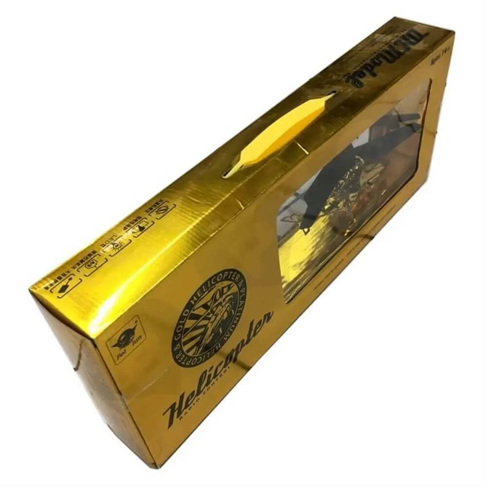 Toy Helicopter Retail Packaging Box Side View Five
