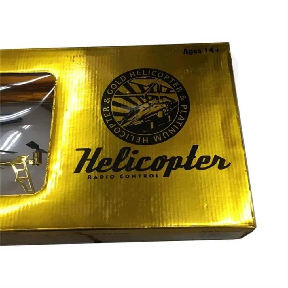 Toy Helicopter Retail Packaging Box Side View Four