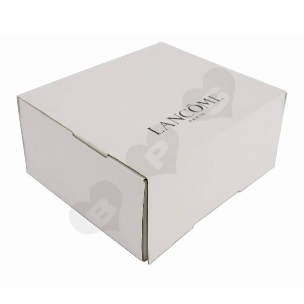 White Cardboard Cosmetic Packaging Box Side View One